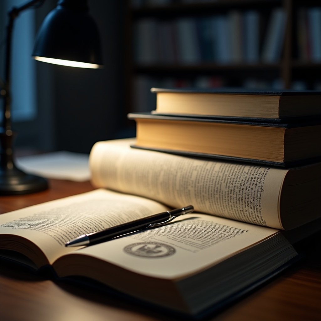 Legal books and regulatory documents representing Argentine real estate regulatory framework overview